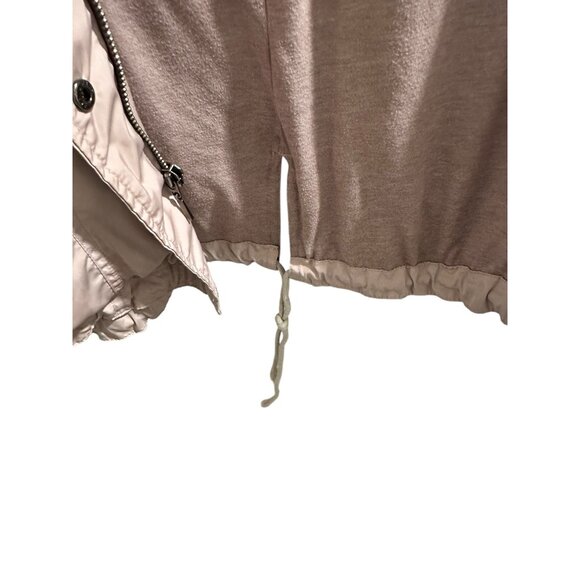 👗 2/$30Dusty Rose Lilac Hooded Windbreaker Jacket With Drawstring Hem & Pockets - Picture 9 of 11
